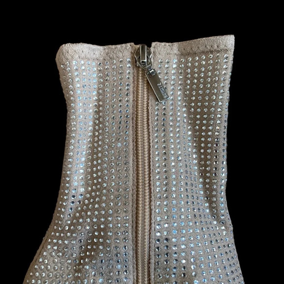 Schutz Sybil Crystal Zip Stiletto Bootie  Sz: 8.5 - Picture 6 of 11